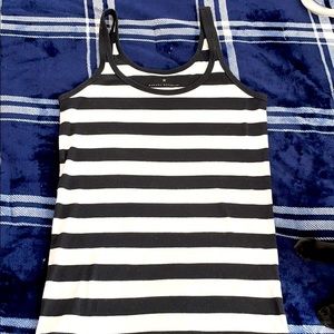 Banana Republic black/white tank top. Size small.